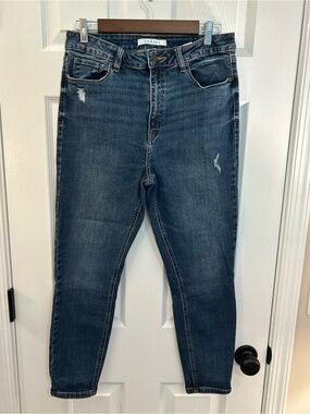eunina High-Rise Clara ankle crop Distressed Blue Jeans